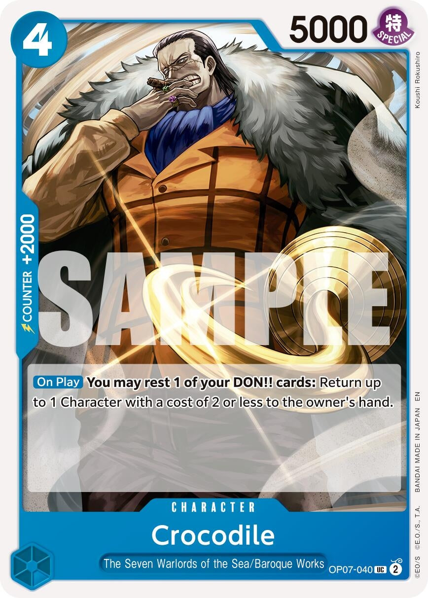 Image for Crocodile - OP07-040 (Reprint) (OP07-040) - One Piece Card Game
