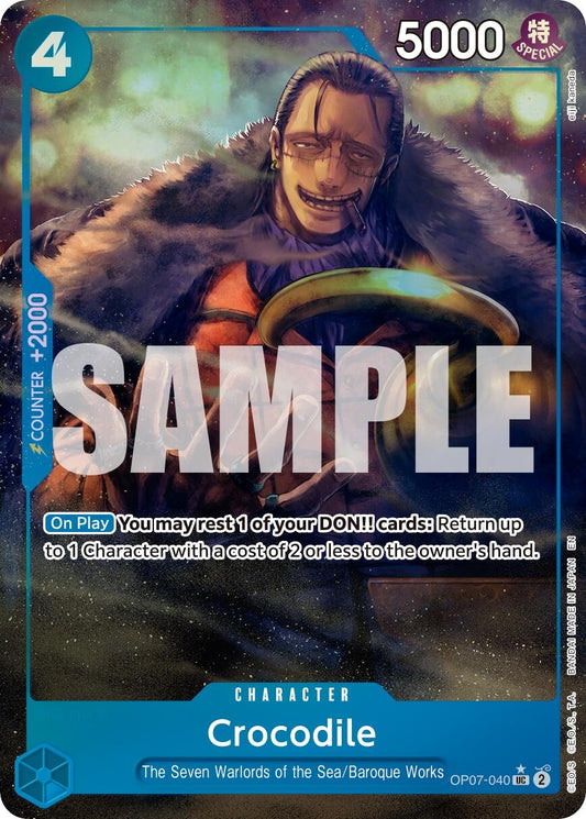 Image for Crocodile - OP07-040 (Alternate Art) (OP07-040) - One Piece Card Game