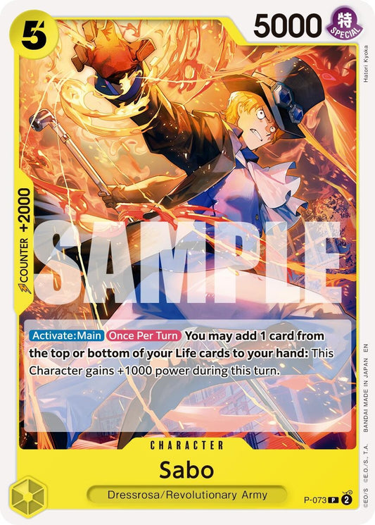 Image for Sabo - P-073 (Reprint) (P-073) - One Piece Card Game