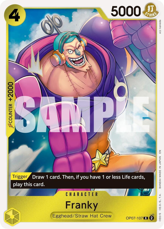 Image for Franky - OP07-107 (Reprint) (OP07-107) - One Piece Card Game