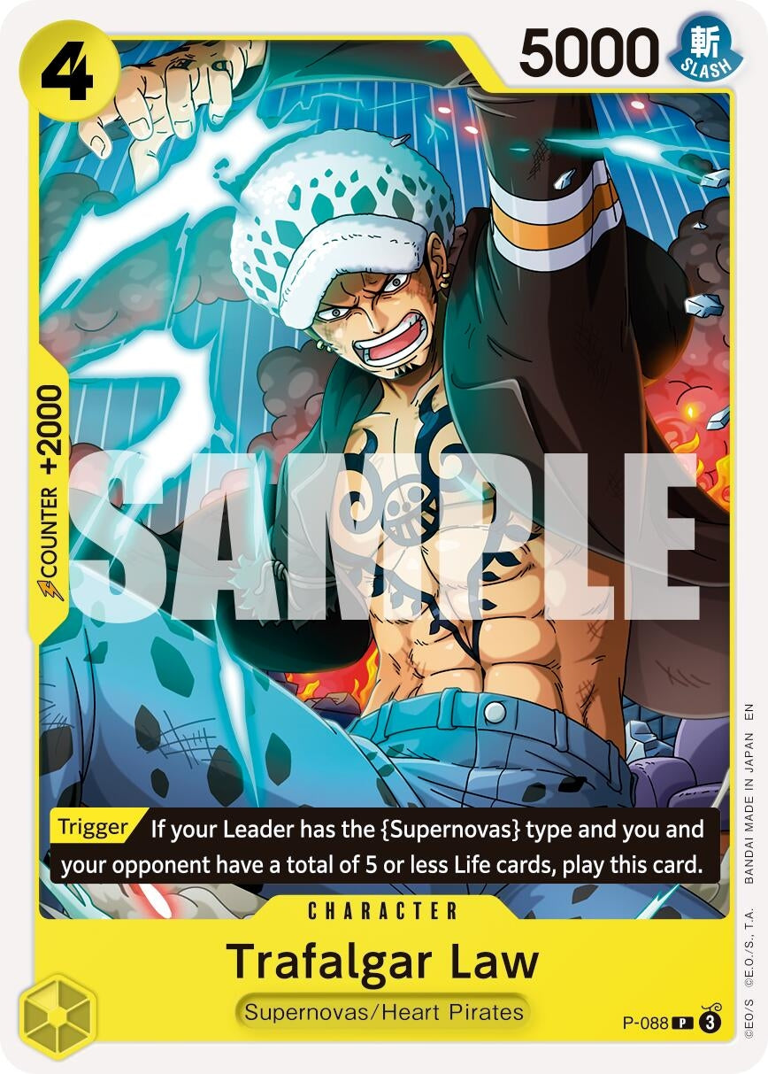 Image for Trafalgar Law -  P-088 (Reprint) (P-088) - One Piece Card Game