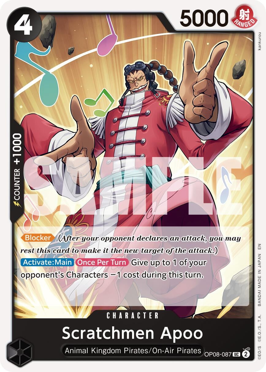 Image for Scratchmen Apoo - OP08-087 (Reprint) (OP08-087) - One Piece Card Game
