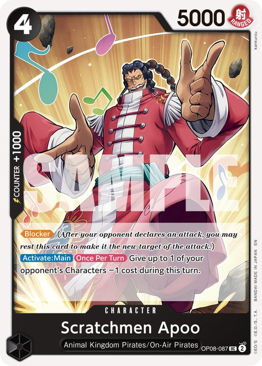 Image for Scratchmen Apoo - OP08-087 (Reprint) (OP08-087) - One Piece Card Game
