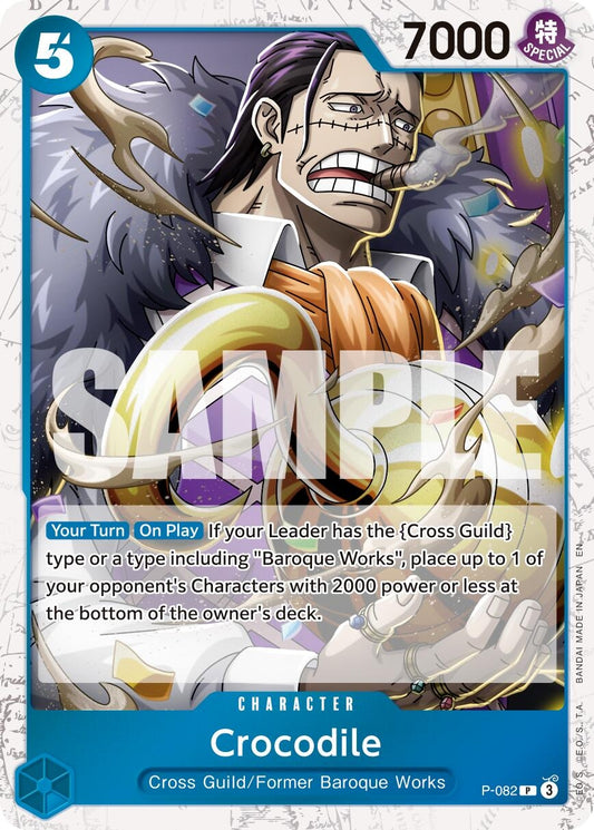 Image for Crocodile - P-082 (Pirate Foil) (P-082) - One Piece Card Game