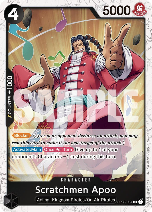 Image for Scratchmen Apoo - OP08-087 (Pirate Foil) (OP08-087) - One Piece Card Game
