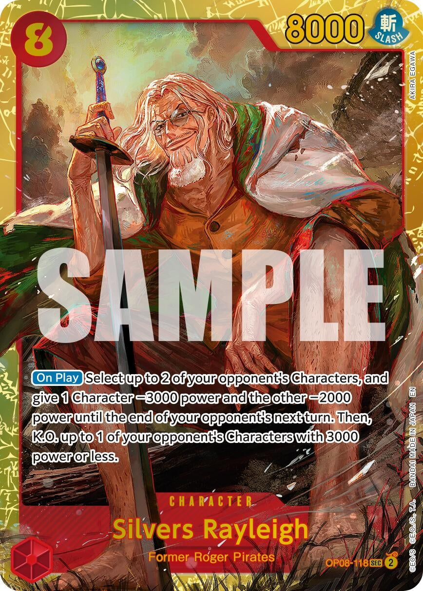 Image for Silvers Rayleigh - OP08-118 (Reprint) (OP08-118) - One Piece Card Game