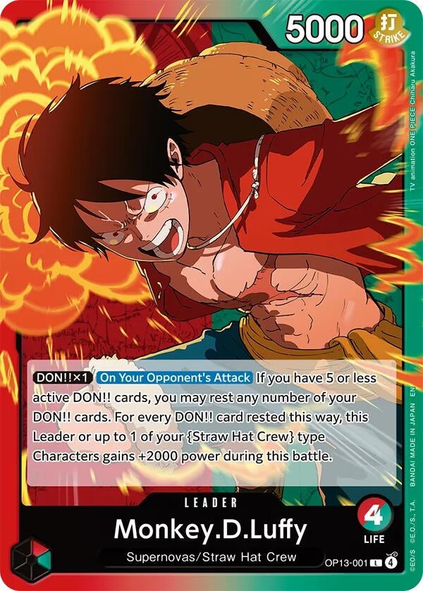 Image for Monkey.D.Luffy (001) (OP13-001) - One Piece Card Game
