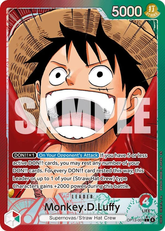 Image for Monkey.D.Luffy (001) (Alternate Art) (OP13-001) - One Piece Card Game