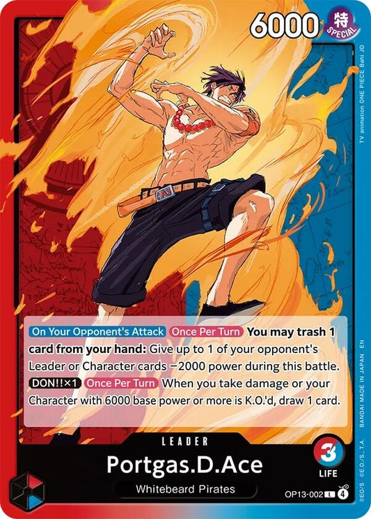 Image for Portgas.D.Ace (002) (OP13-002) - One Piece Card Game