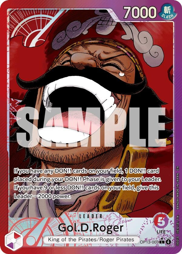 Image for Gol.D.Roger (003) (Alternate Art) (OP13-003) - One Piece Card Game