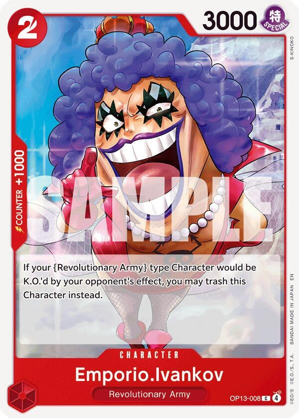 Image for Emporio.Ivankov (OP13-008) - One Piece Card Game