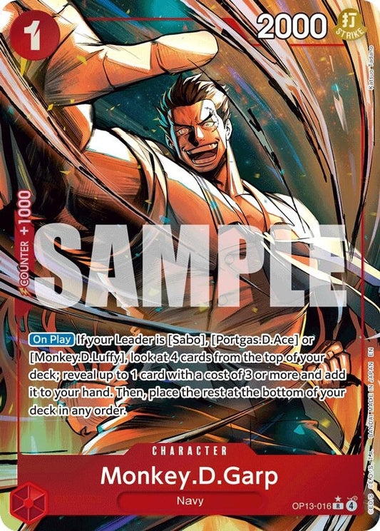 Image for Monkey.D.Garp (Alternate Art) (OP13-016) - One Piece Card Game