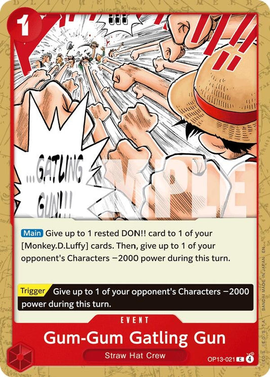Image for Gum-Gum Gatling Gun (OP13-021) - One Piece Card Game