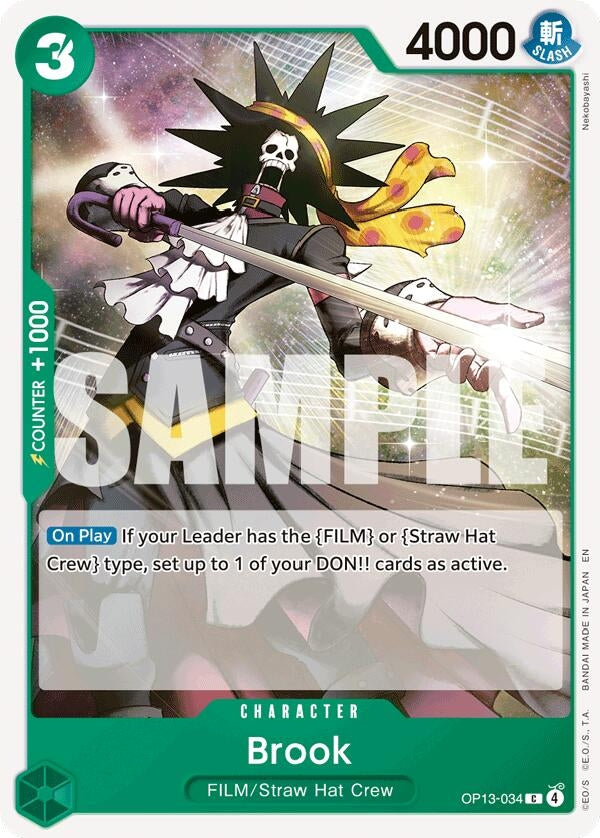 Image for Brook (OP13-034) - One Piece Card Game