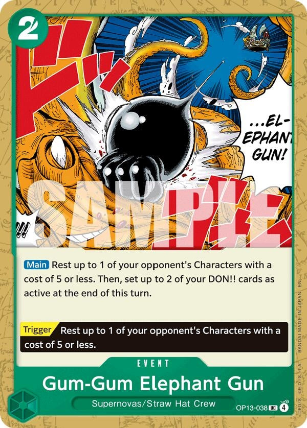 Image for Gum-Gum Elephant Gun (OP13-038) - One Piece Card Game