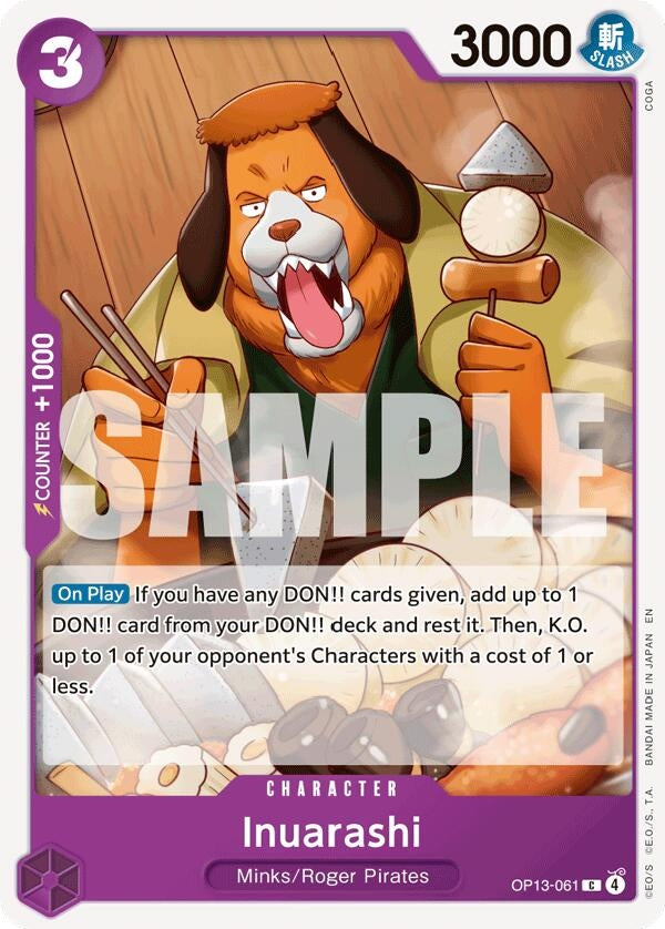 Image for Inuarashi (OP13-061) - One Piece Card Game