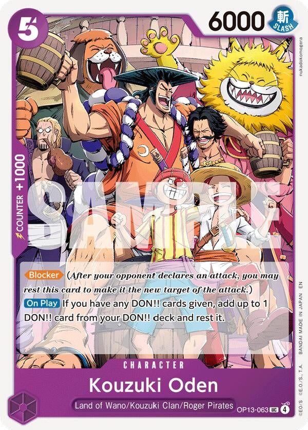 Image for Kouzuki Oden (OP13-063) - One Piece Card Game