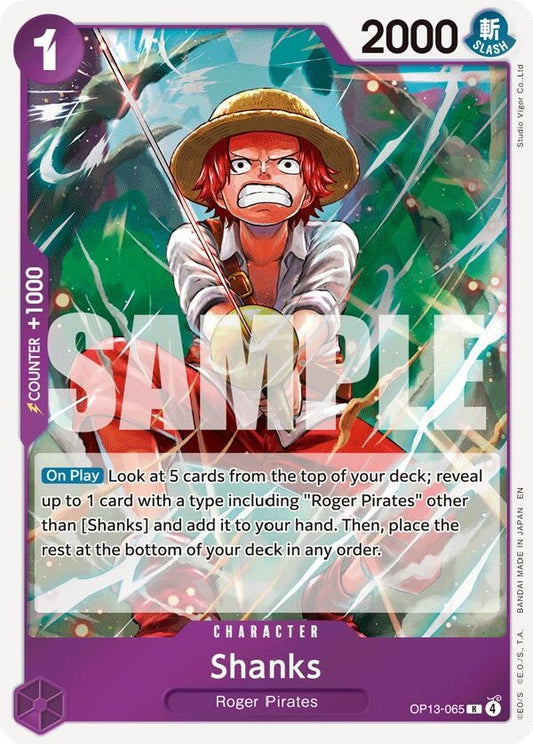 Image for Shanks (065) (OP13-065) - One Piece Card Game