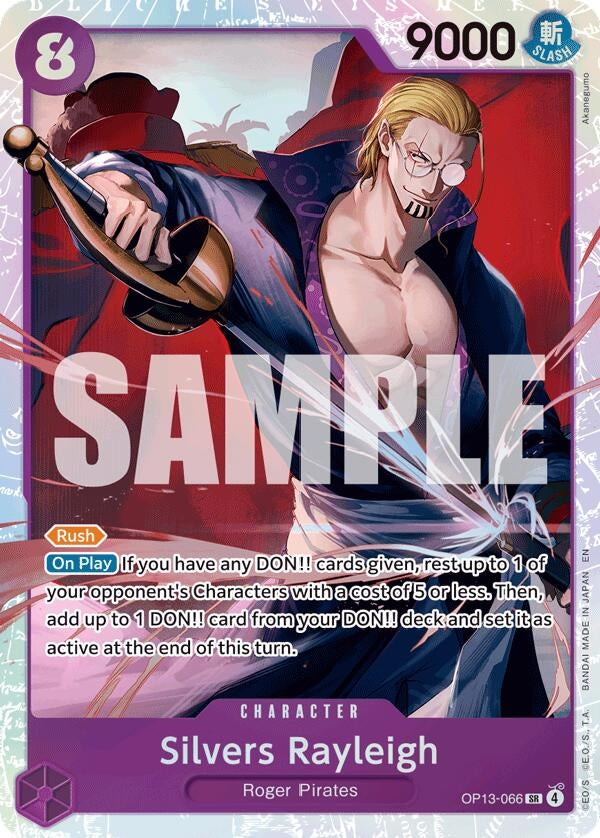 Image for Silvers Rayleigh (OP13-066) - One Piece Card Game