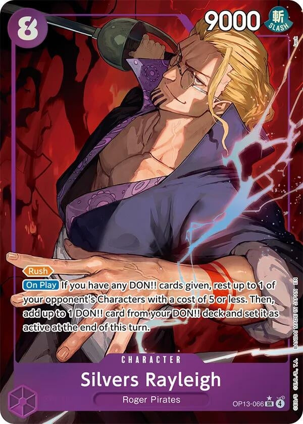 Image for Silvers Rayleigh (Alternate Art) (OP13-066) - One Piece Card Game