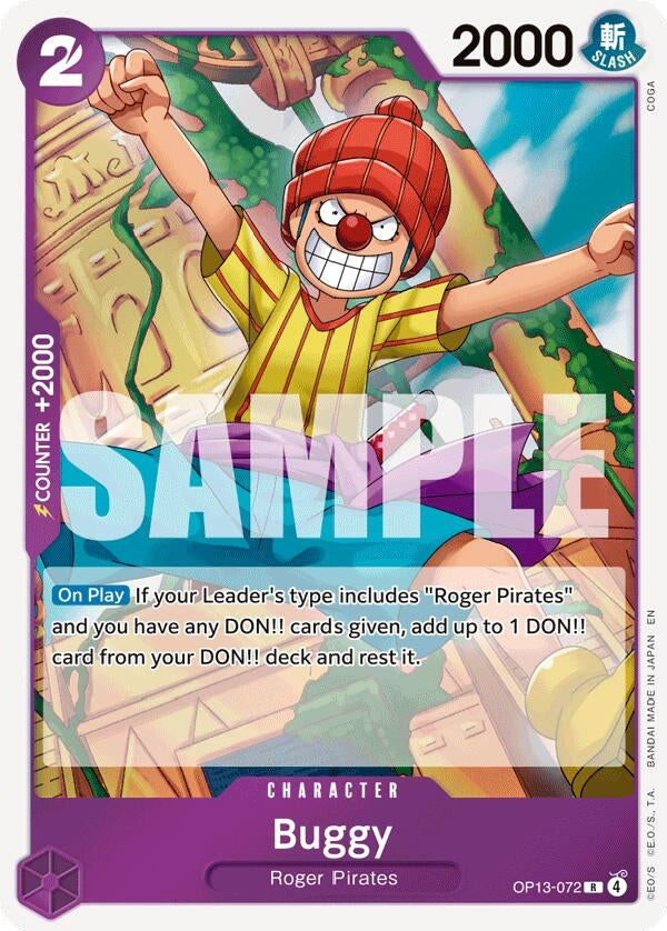Image for Buggy (OP13-072) - One Piece Card Game