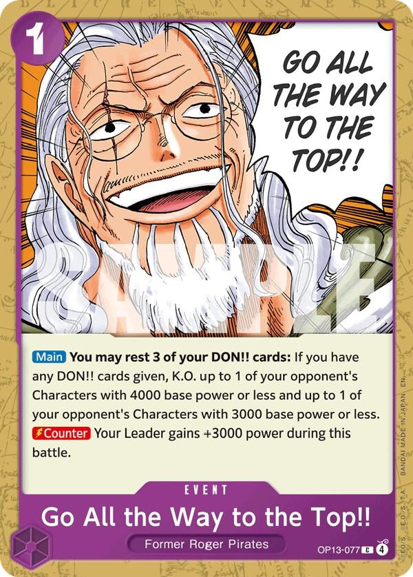 Image for Go All the Way to the Top!! (OP13-077) - One Piece Card Game