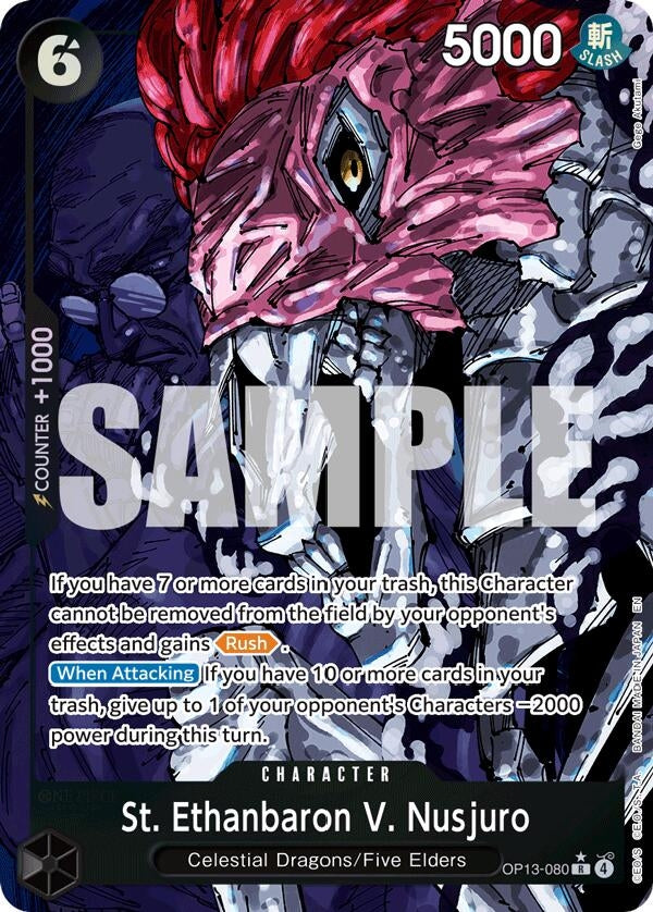 Image for St. Ethanbaron V. Nusjuro (Alternate Art) (OP13-080) - One Piece Card Game