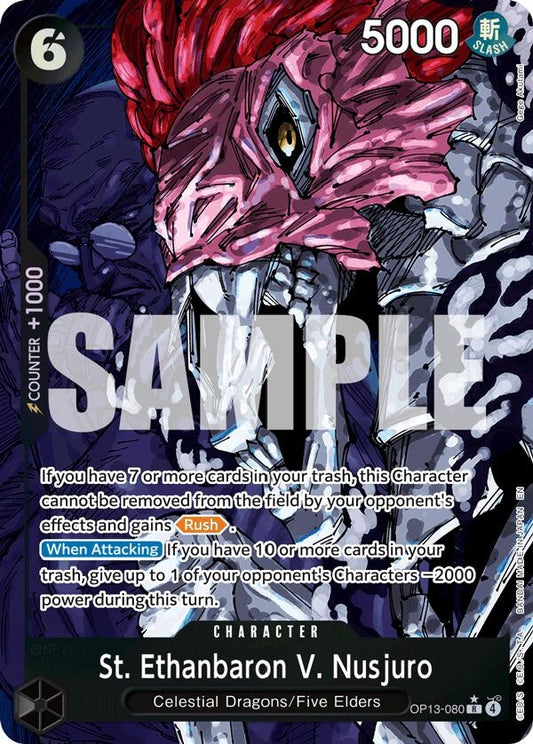 Image for St. Ethanbaron V. Nusjuro (Alternate Art) (OP13-080) - One Piece Card Game