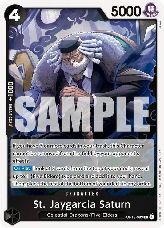Image for St. Jaygarcia Saturn (OP13-083) - One Piece Card Game