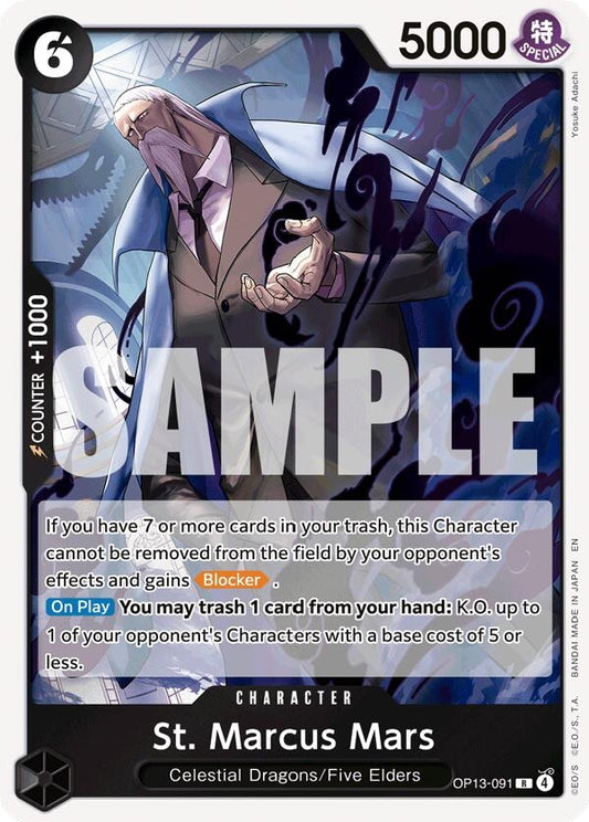 Image for St. Marcus Mars (OP13-091) - One Piece Card Game