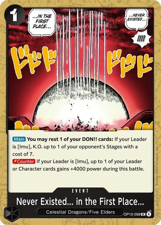 Image for Never Existed... in the First Place... (OP13-098) - One Piece Card Game