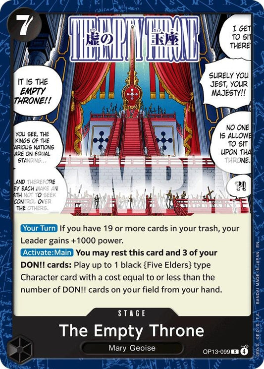 Image for The Empty Throne (OP13-099) - One Piece Card Game