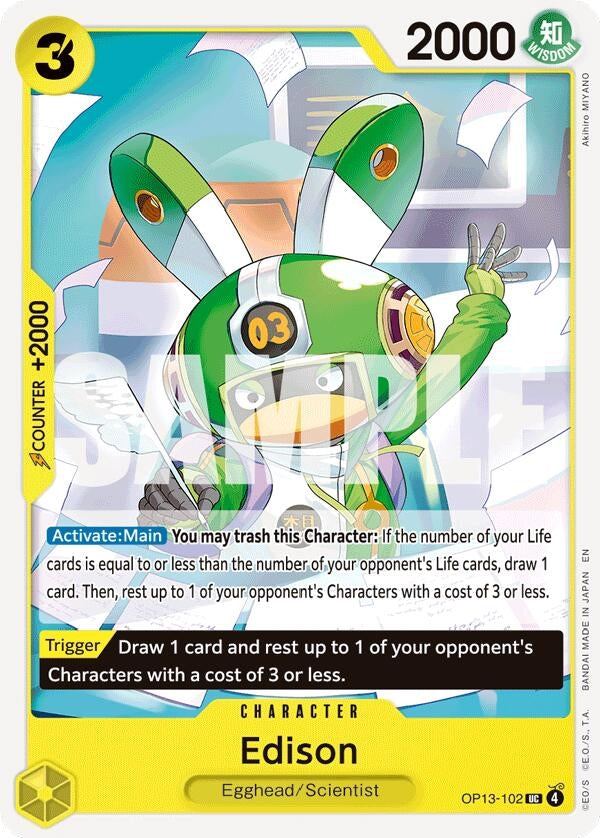 Image for Edison (OP13-102) - One Piece Card Game