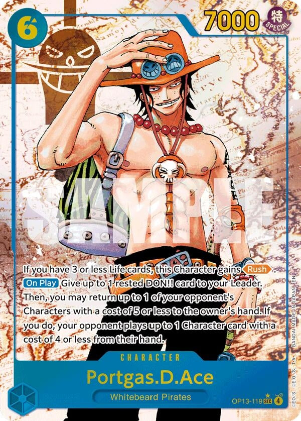 Image for Portgas.D.Ace (119) (Parallel) (OP13-119) - One Piece Card Game