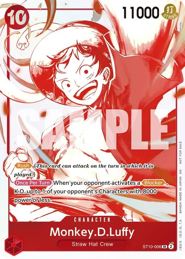 Image for Monkey.D.Luffy - ST10-006 (3rd Anniversary Treasure Campaign Pack) (ST10-006) - One Piece Card Game