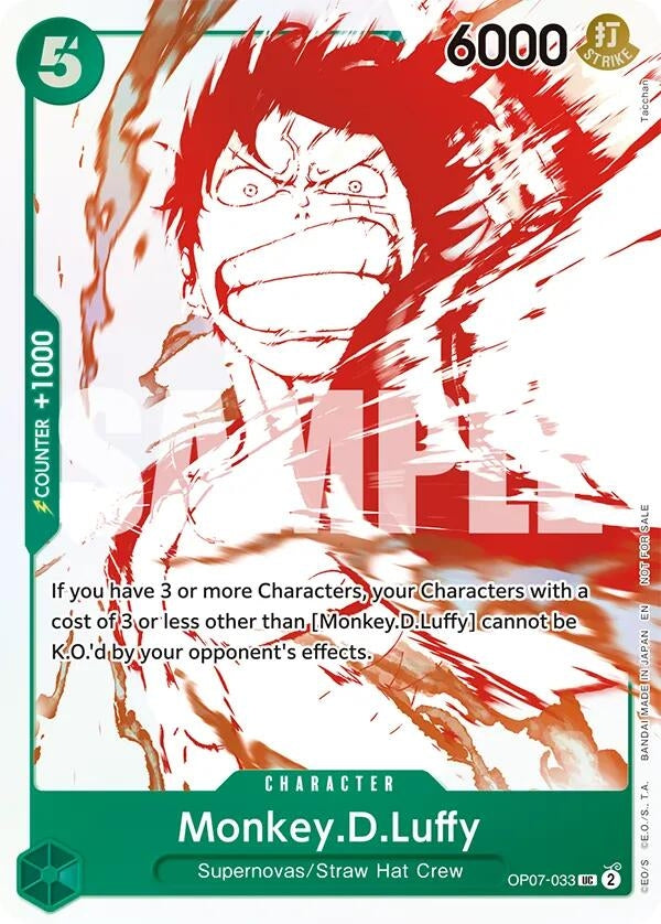 Image for Monkey.D.Luffy - OP07-033 (3rd Anniversary Treasure Campaign Pack) (OP07-033) - One Piece Card Game