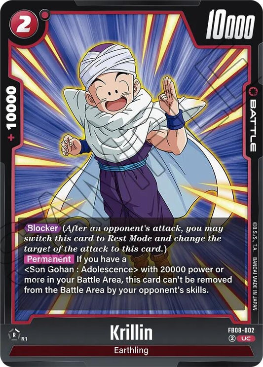 Image for Krillin - FB08-002 (FB08-002) - Dragon Ball Super: Fusion World