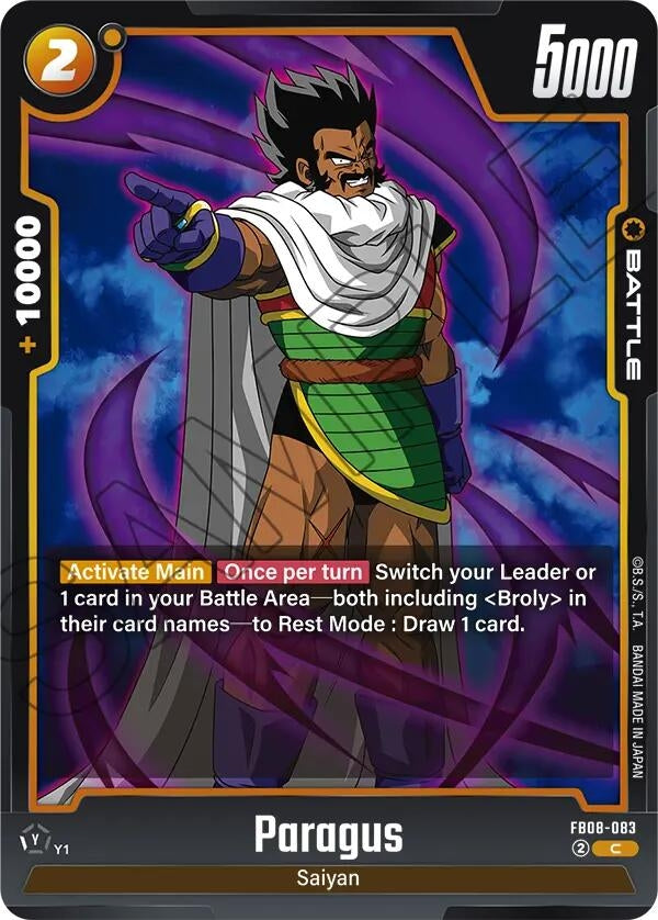 Image for Paragus - FB08-083 (FB08-083) - Dragon Ball Super: Fusion World