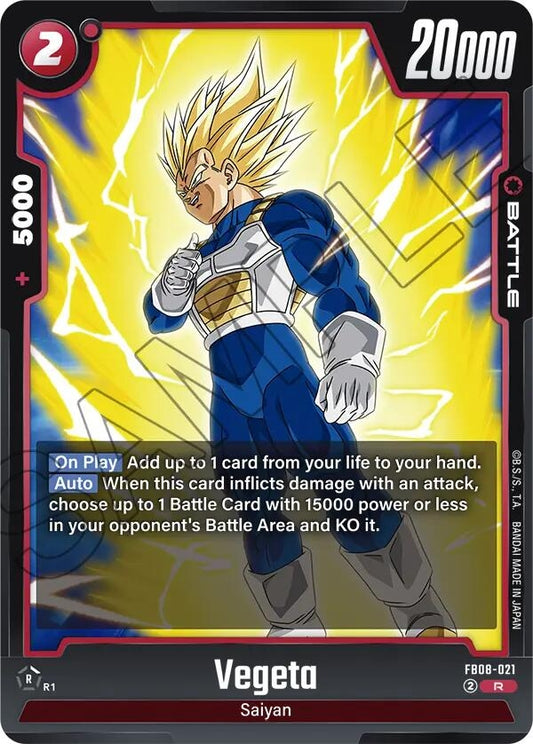 Image for Vegeta - FB08-021 (FB08-021) - Dragon Ball Super: Fusion World
