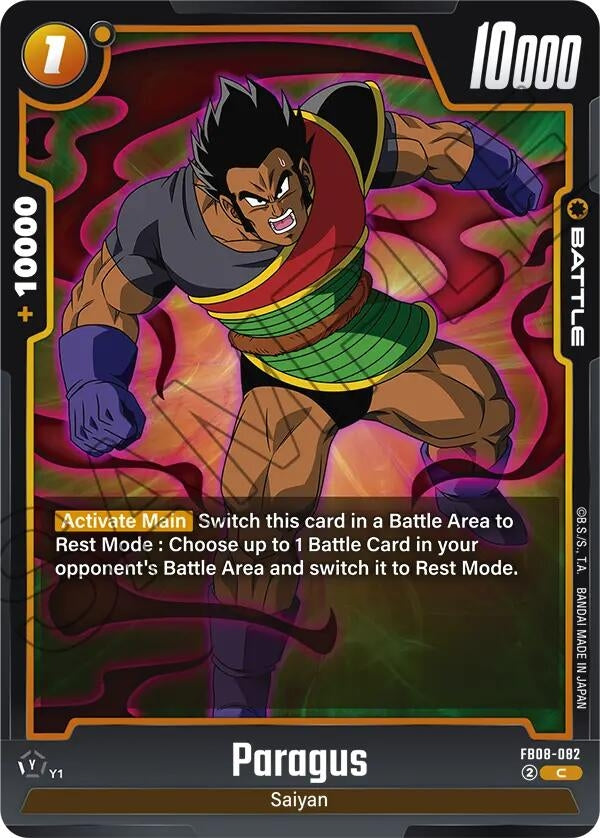 Image for Paragus - FB08-082 (FB08-082) - Dragon Ball Super: Fusion World