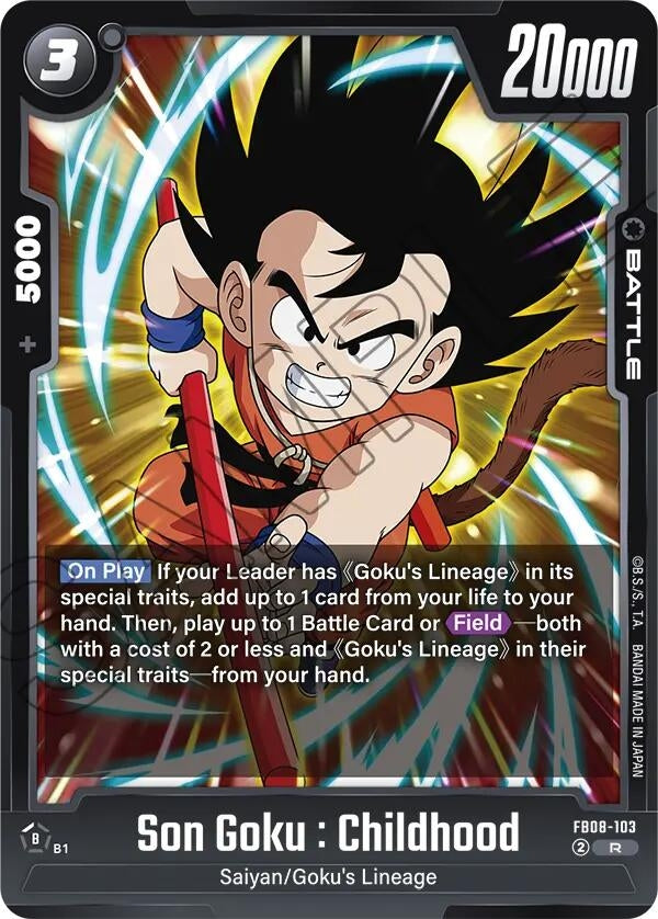 Image for Son Goku : Childhood (FB08-103) - Dragon Ball Super: Fusion World
