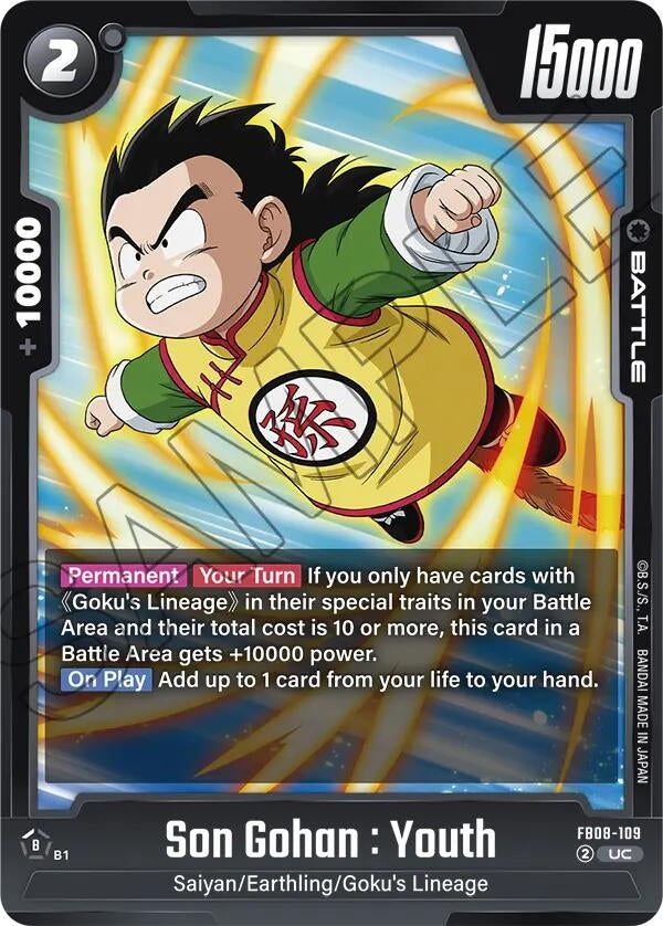Image for Son Gohan : Youth - FB08-109 (FB08-109) - Dragon Ball Super: Fusion World