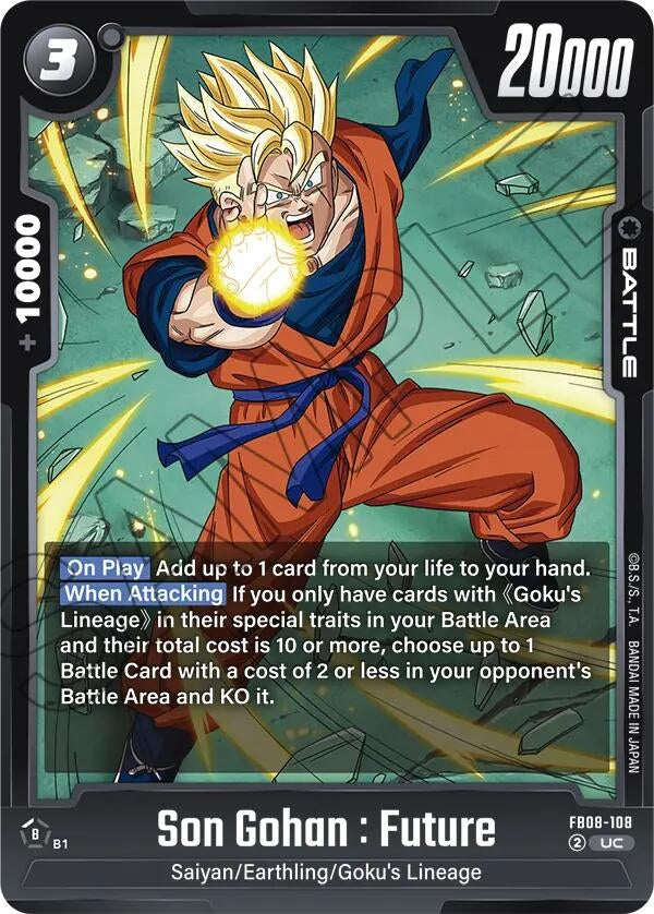 Image for Son Gohan : Future - FB08-108 (FB08-108) - Dragon Ball Super: Fusion World