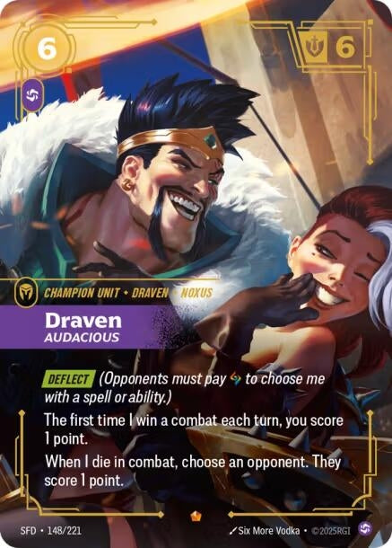 Image for Draven - Audacious (148/221) - Riftbound: League of Legends Trading Card Game