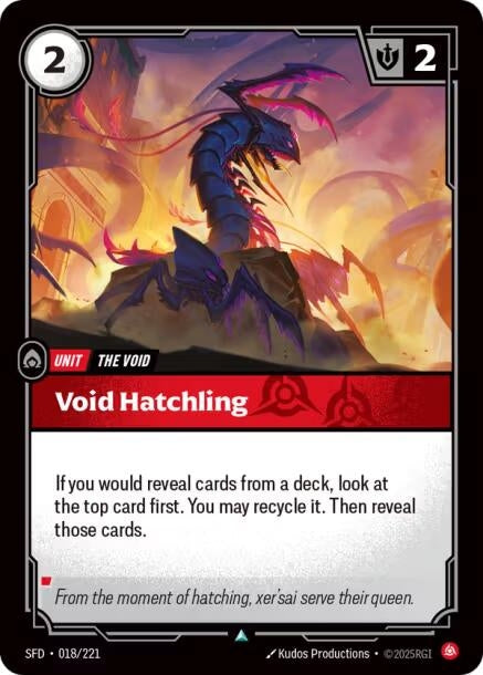 Image for Void Hatchling (018/221) - Riftbound: League of Legends Trading Card Game