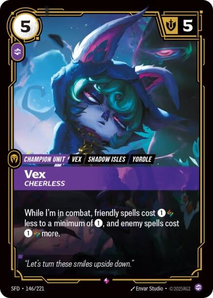 Image for Vex - Cheerless (146/221) - Riftbound: League of Legends Trading Card Game