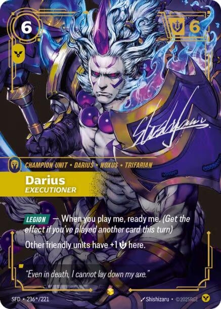 Image for Darius - Executioner (Signature) (236*/221) - Riftbound: League of Legends Trading Card Game