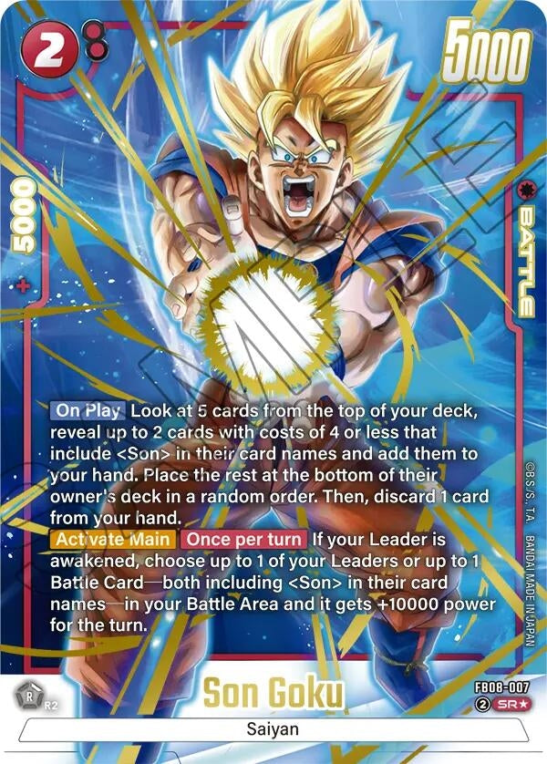 Image for Son Goku - FB08-007 (Alternate Art) (FB08-007) - Dragon Ball Super: Fusion World