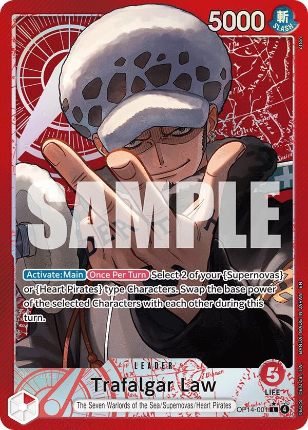 Image for Trafalgar Law - OP14-001 (Alternate Art) (OP14-001) - One Piece Card Game