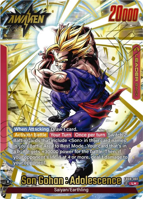 Image for Son Gohan : Adolescence - FB08-001 (Alternate Art) (FB08-001) - Dragon Ball Super: Fusion World